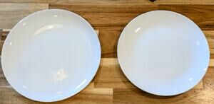 Gibson Elite White Bone China 8" Salad Dessert Plate Replacement Set of 2